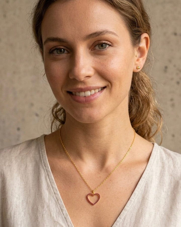 Collar corazón de cristal Accesoriosjeco 