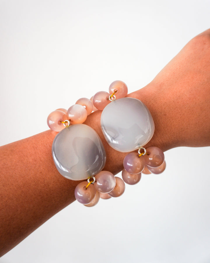 Pulsera cuarzo gris Accesoriosjeco 