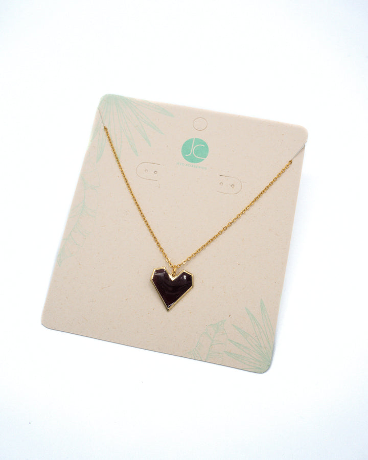 Collar corazón negro Accesoriosjeco 