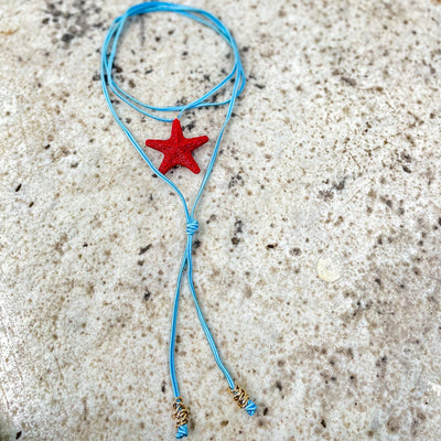 Pulsera-collar azul Accesoriosjeco 