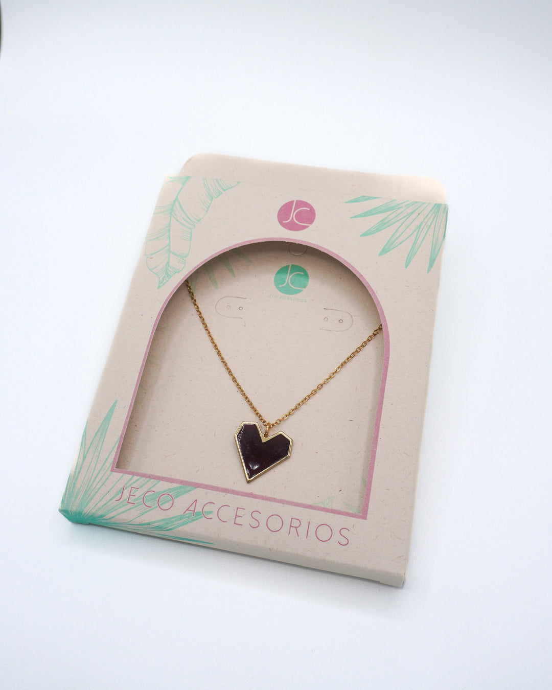 Collar corazón negro Accesoriosjeco 