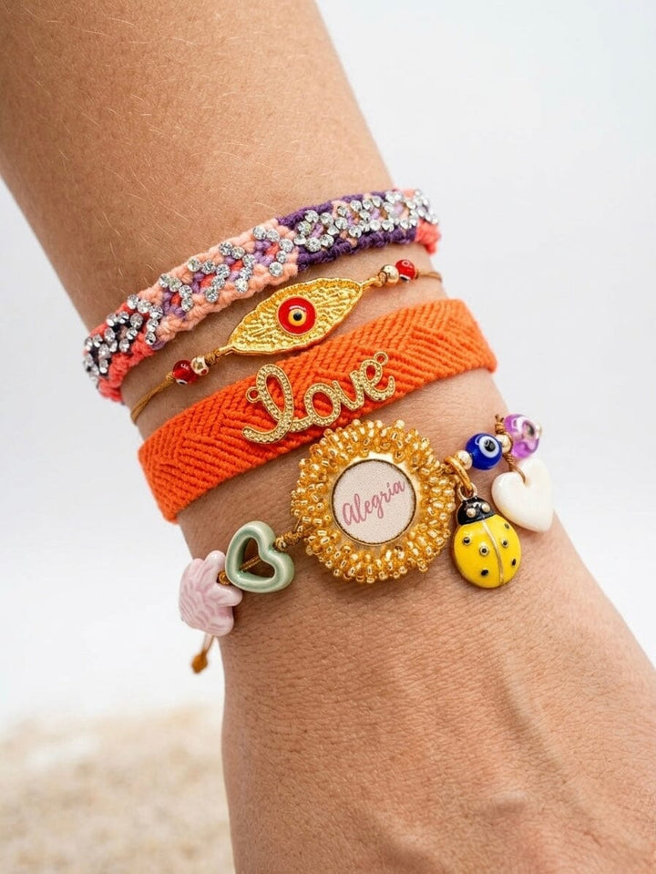 Set de pulseras amor y alegria Accesoriosjeco 