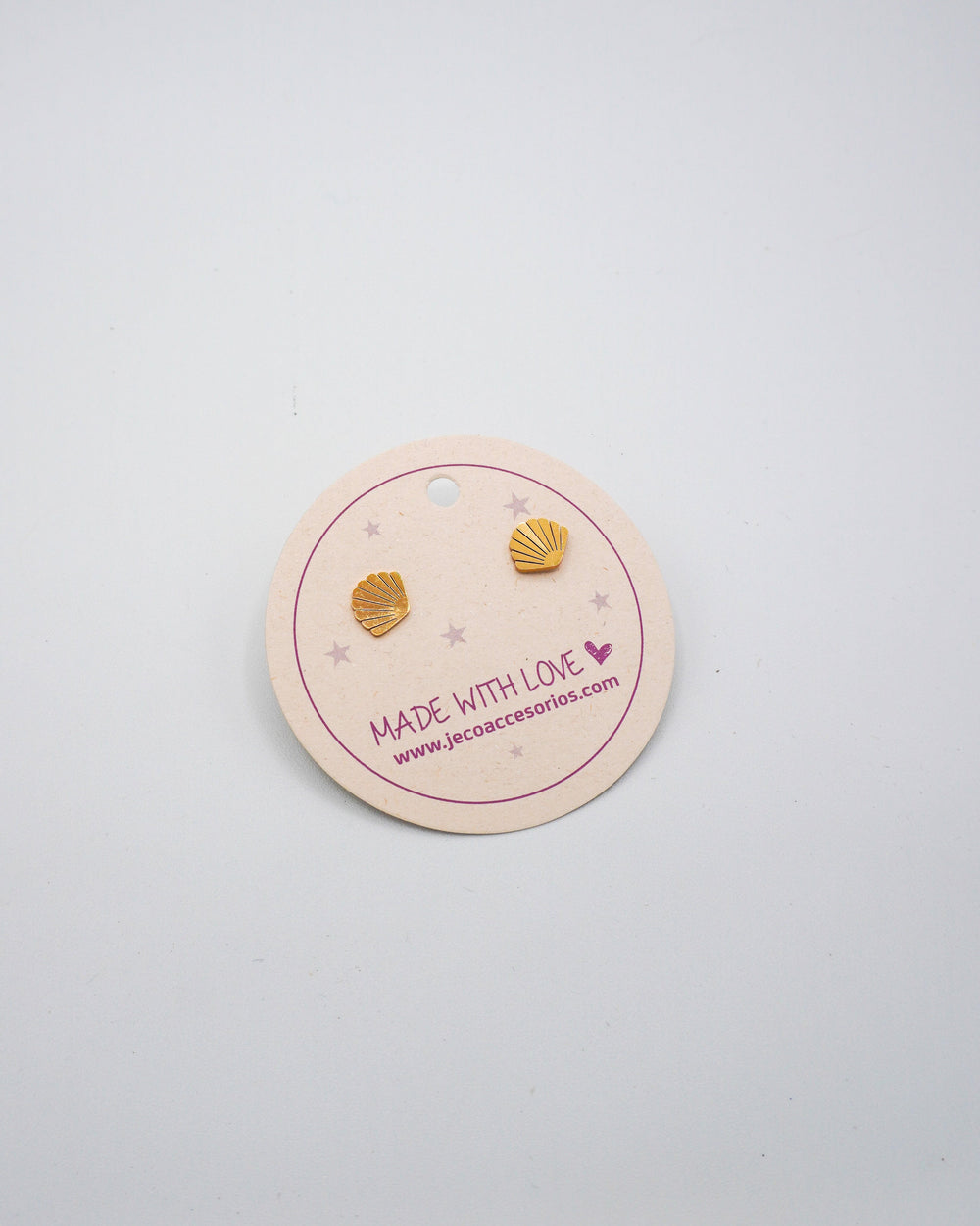 Aretes topo Conchita marina Accesoriosjeco 