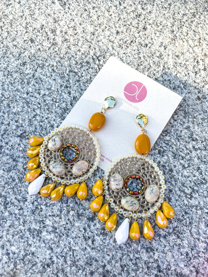 Maxi aretes cristales Accesoriosjeco 