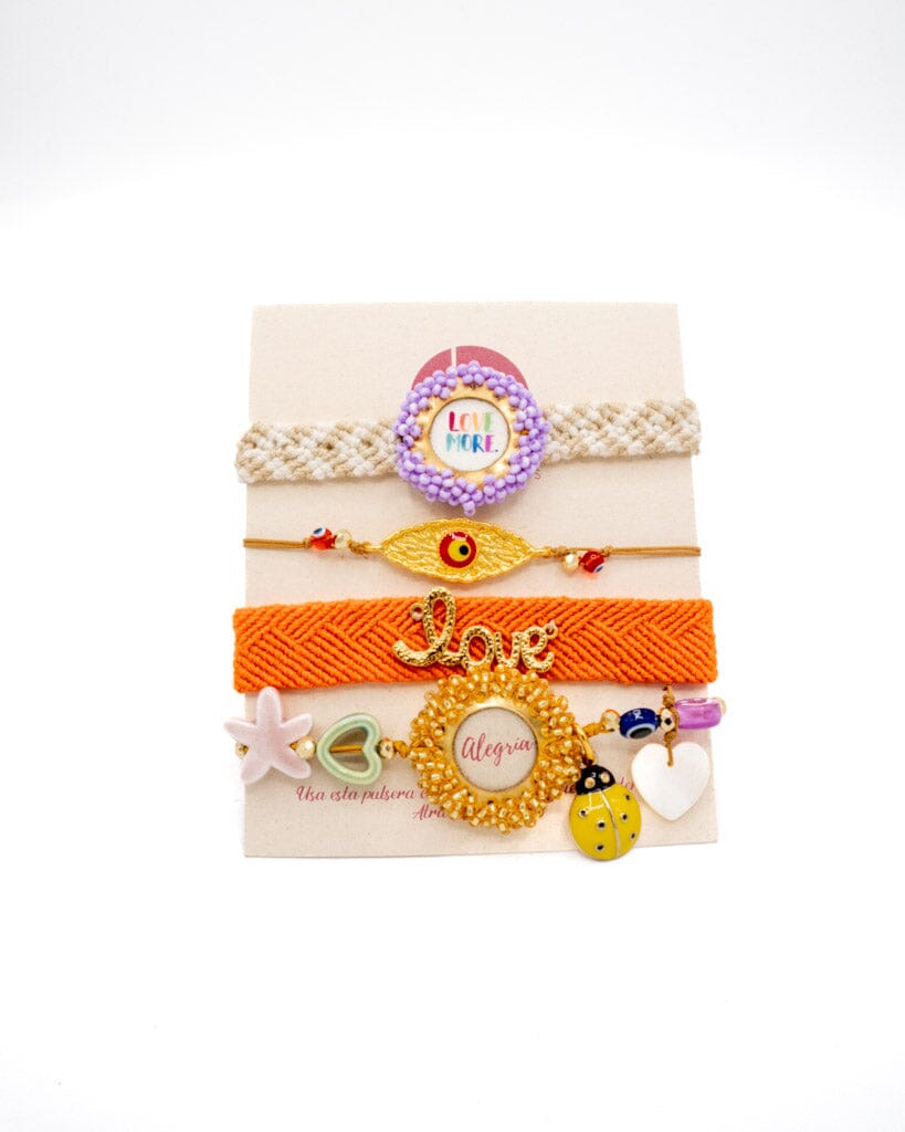 Set de pulsera amor y alegría Accesoriosjeco 