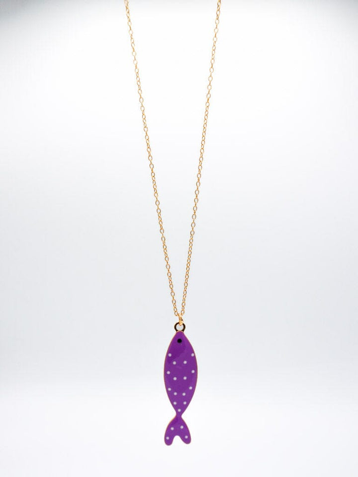 Collar pez morado Accesoriosjeco 