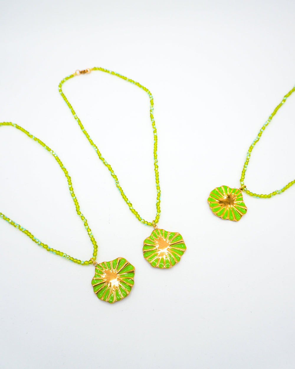 Collar verde primavera Accesoriosjeco 