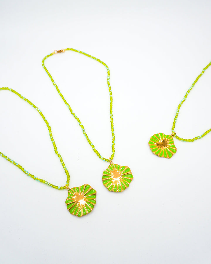 Collar verde primavera Accesoriosjeco 