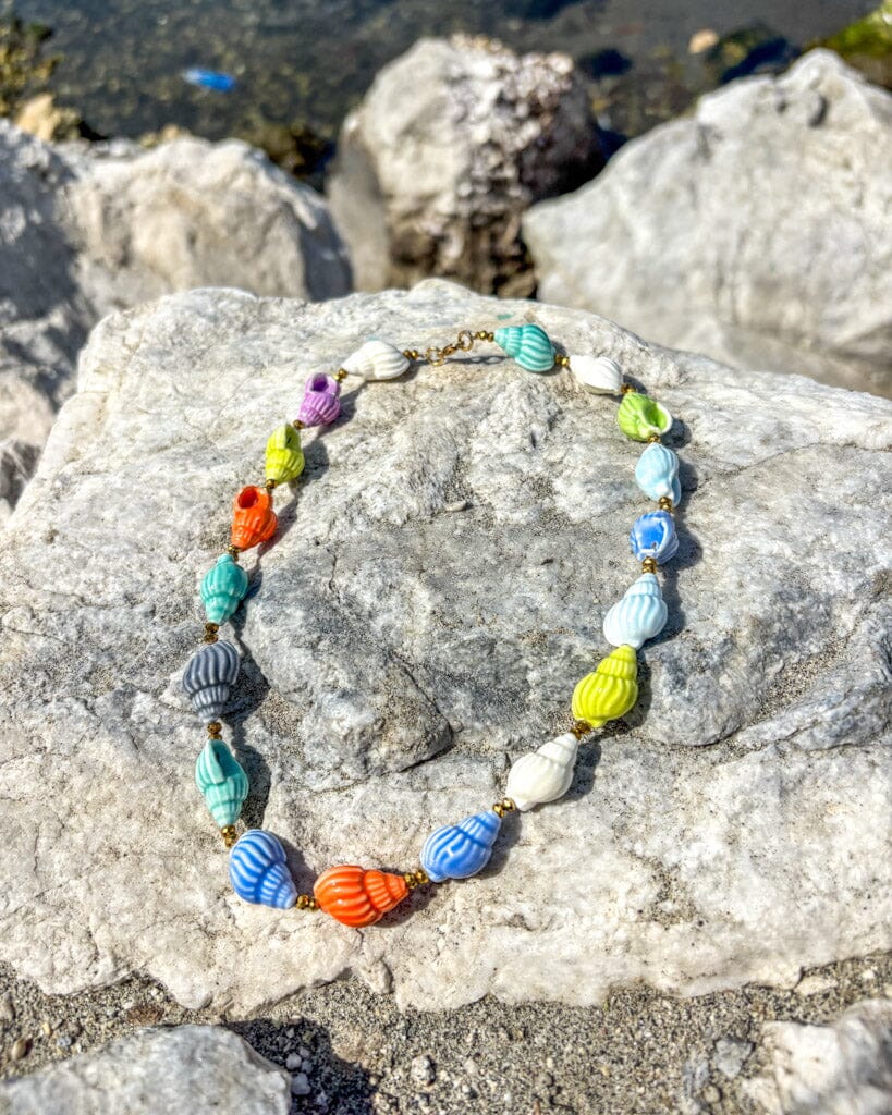 Collar caracoles de colores Accesoriosjeco 