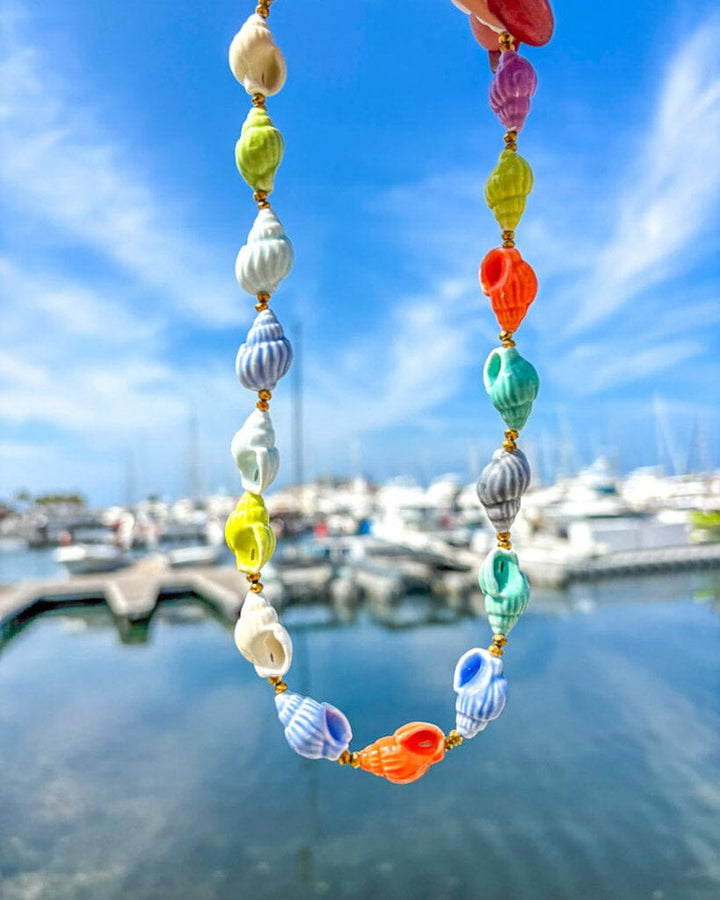 Collar caracoles de colores Accesoriosjeco 
