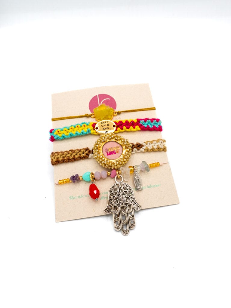 Set de pulseras paz Accesoriosjeco 