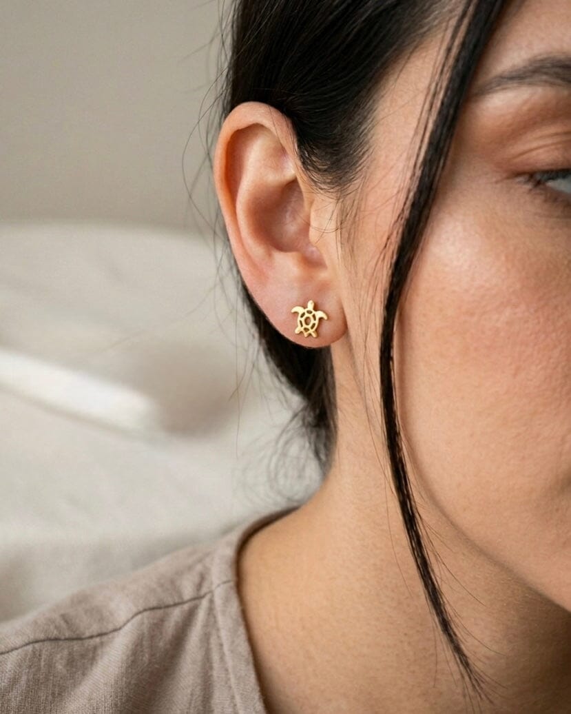 Aretes topó tortugas marinas Accesoriosjeco 