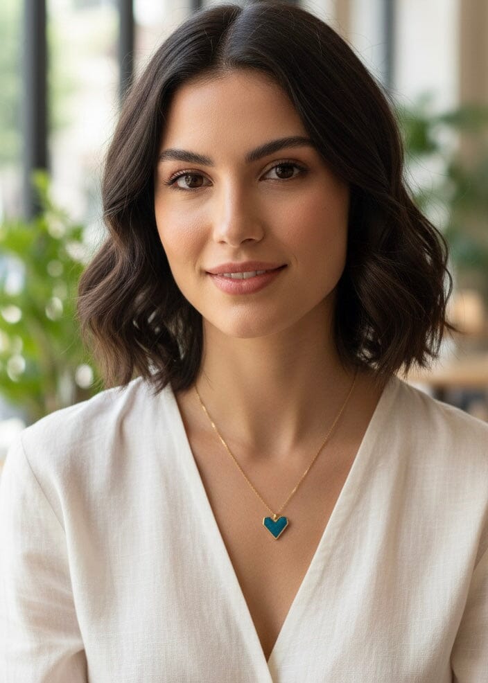 Collar corazón de mar Accesoriosjeco 