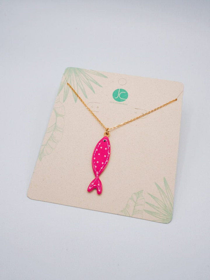 Collar pez rosa Accesoriosjeco 