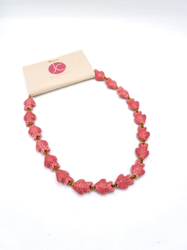 Collar pez rosa Accesoriosjeco 
