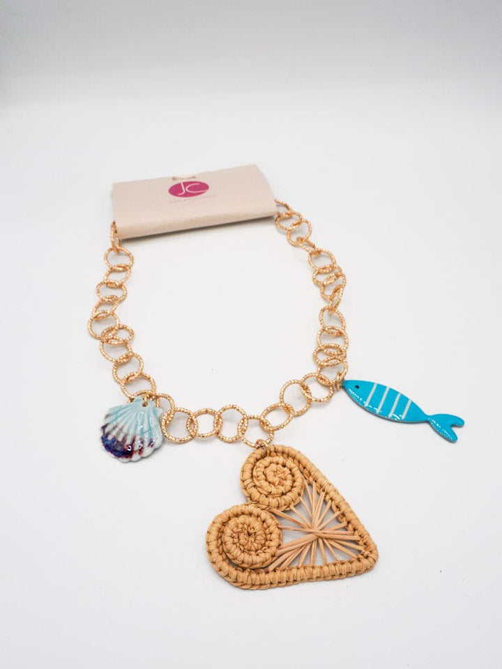 Collar corazón marino Accesoriosjeco 