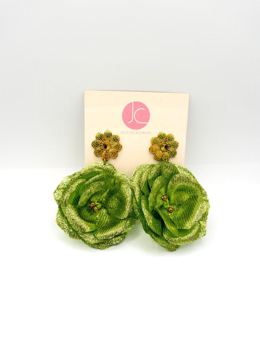 Aretes flor de carnaval Accesoriosjeco 