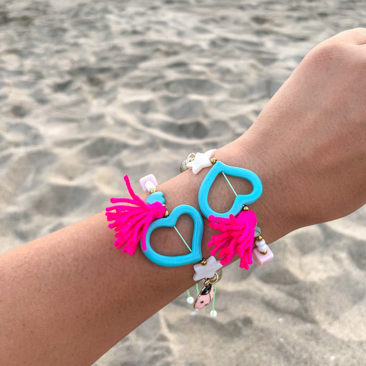 Pulsera corazón azul Accesoriosjeco 