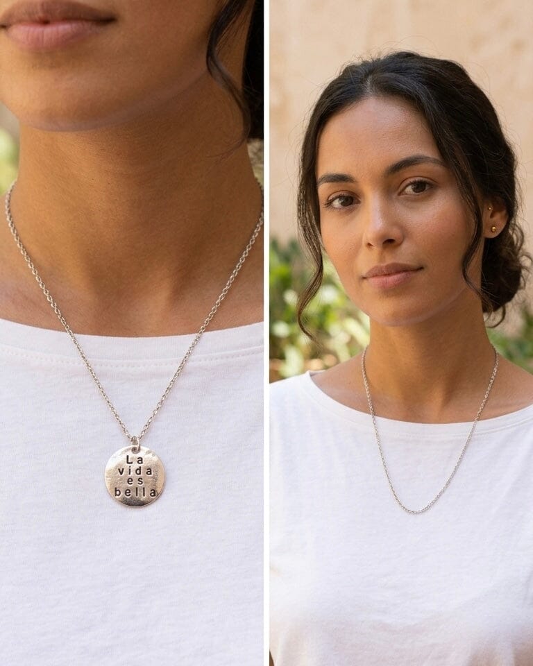 Collar la vida es bella Accesoriosjeco 