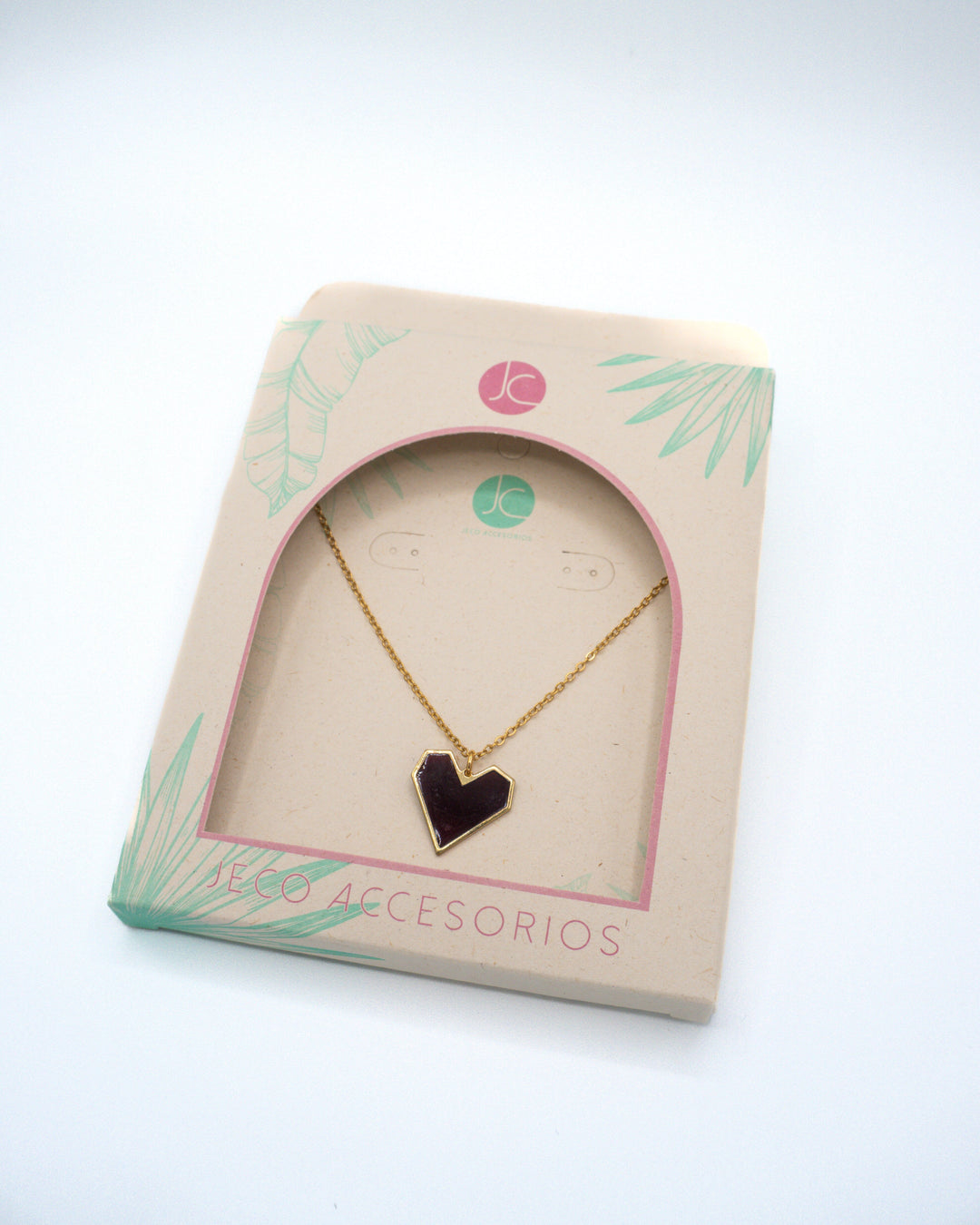 Collar corazón negro Accesoriosjeco 