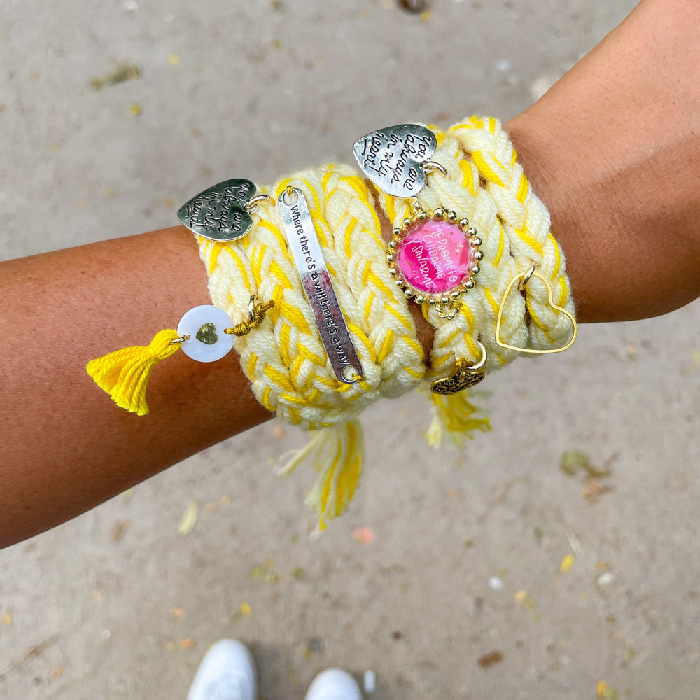 Pulsera trenzada love Accesoriosjeco 