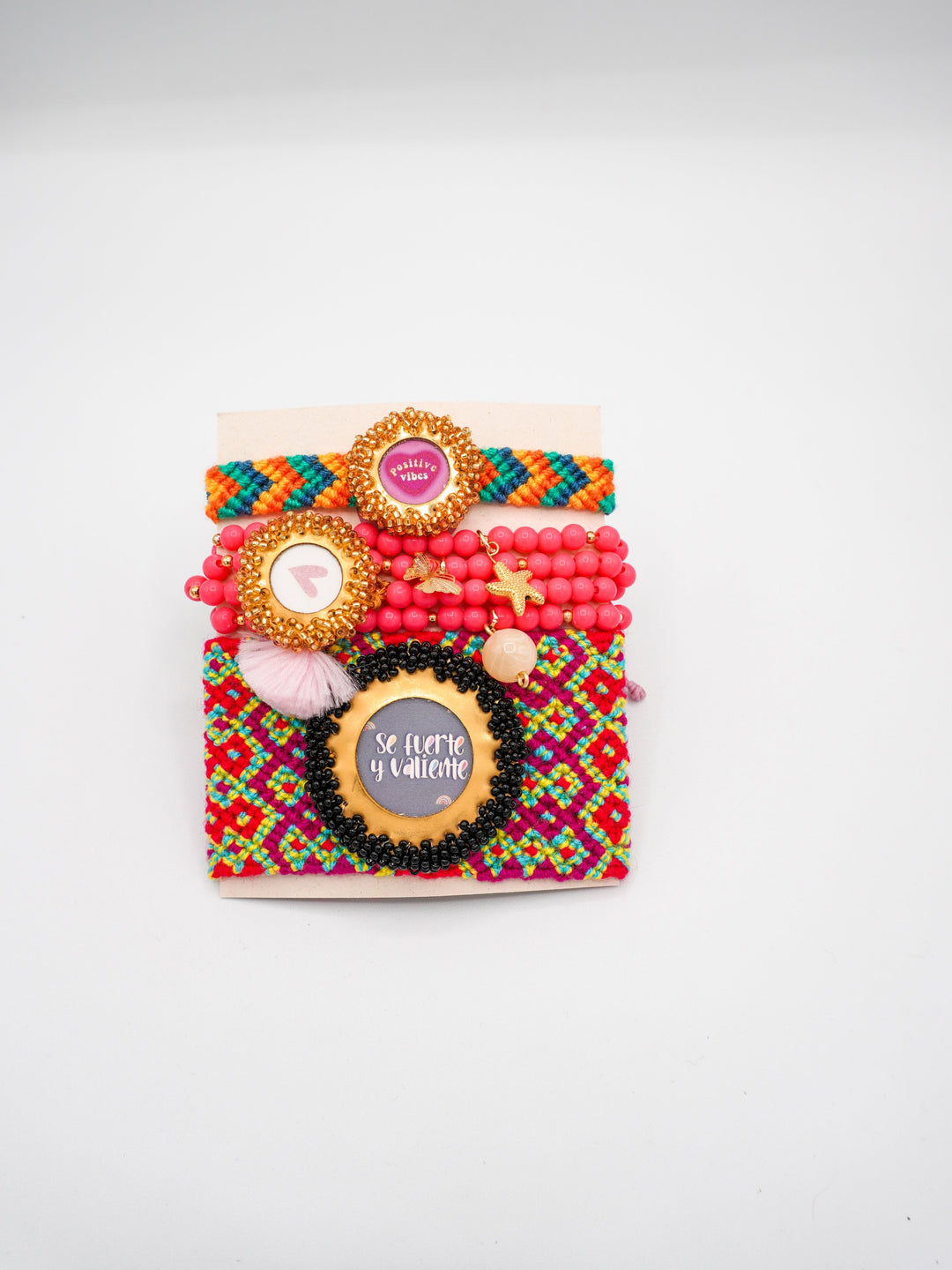 Set de pulsera se fuerte y valiente Accesoriosjeco 