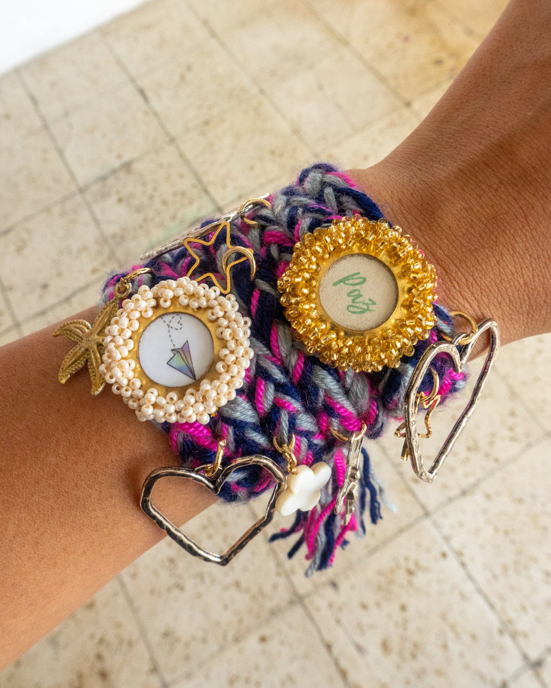 Pulsera trenzada paz Accesoriosjeco 