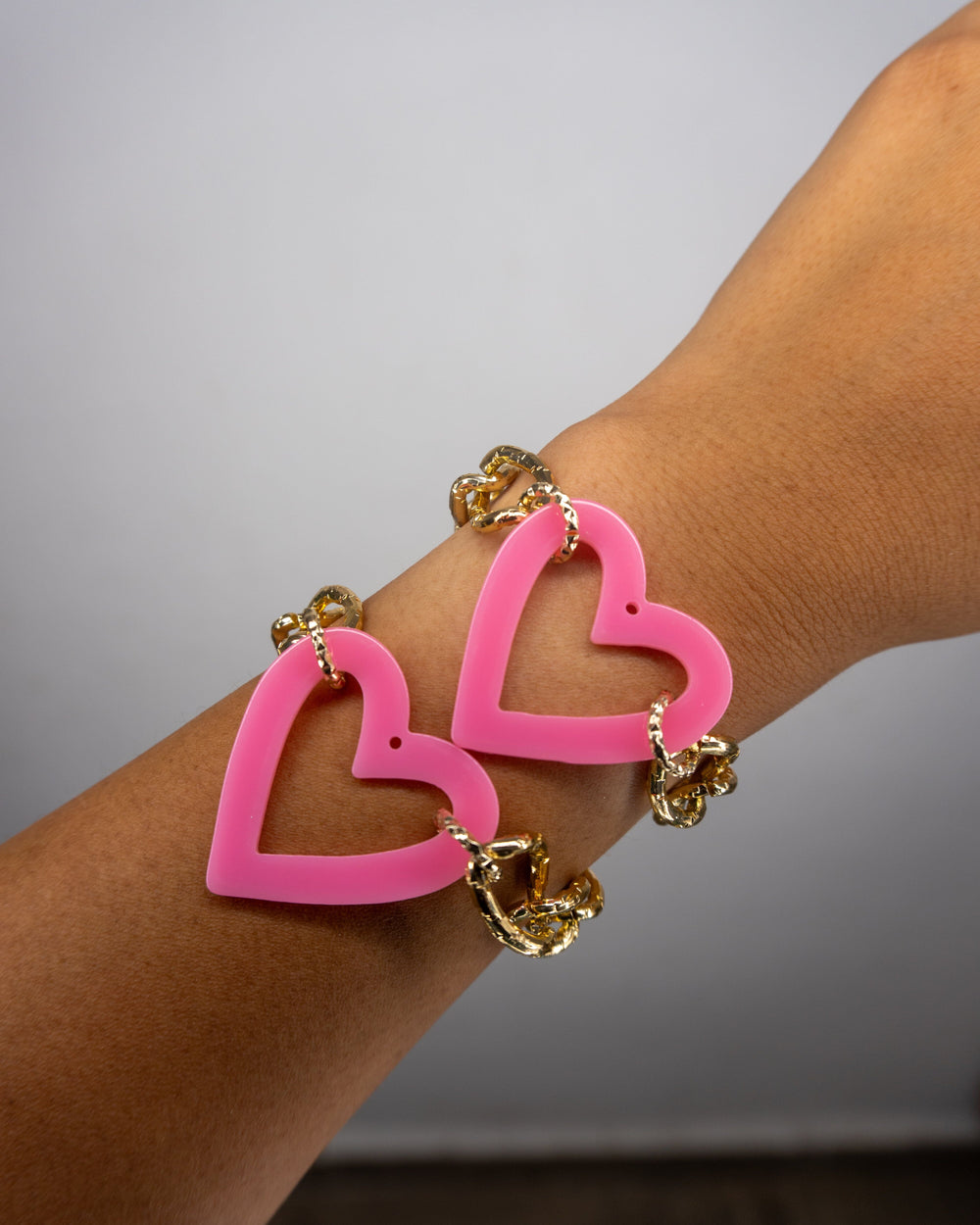 Pulsera corazón rosa Accesoriosjeco 