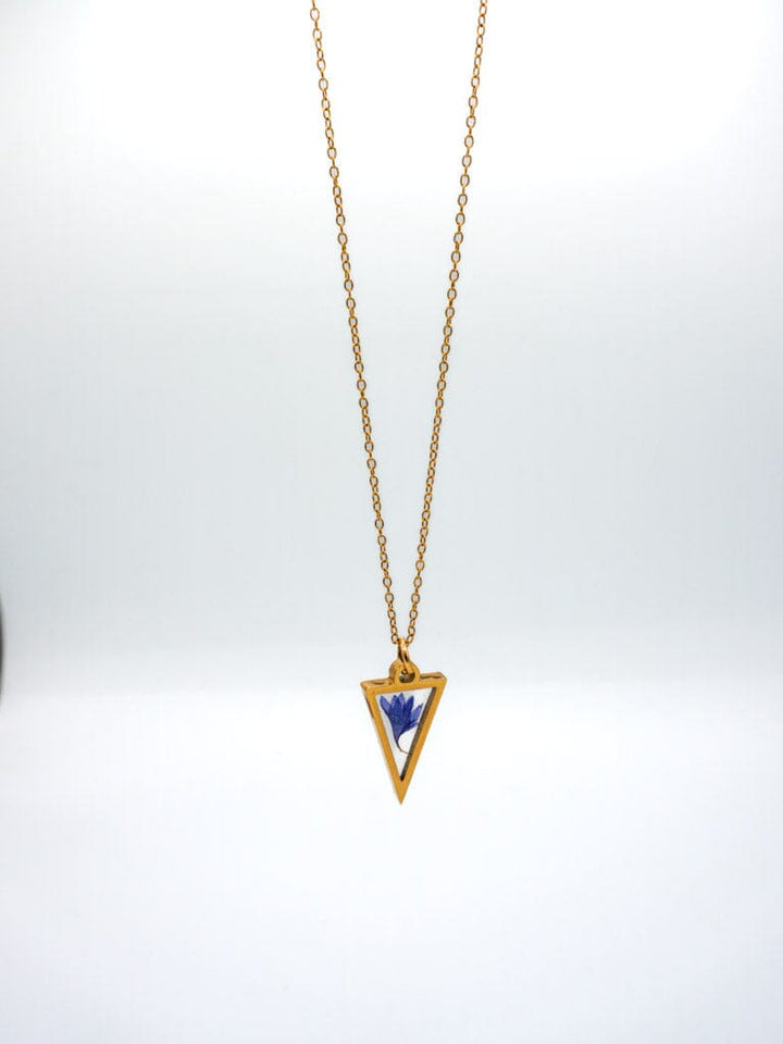 Collar triangulo natural Accesoriosjeco 