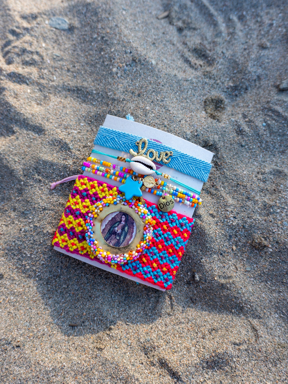 Set de pulseras virgencita de amor Accesoriosjeco 