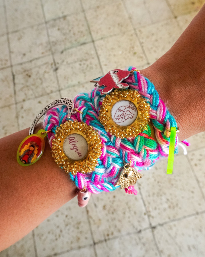 Pulsera trenzada alegría Accesoriosjeco 