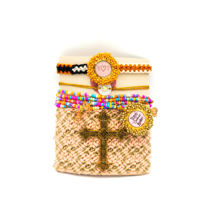 Set de pulseras cruz de amor Accesoriosjeco 
