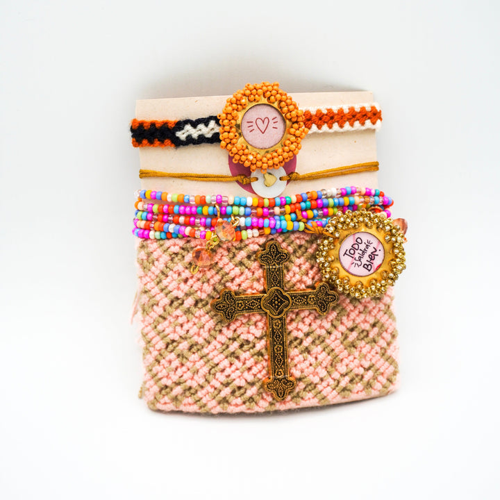 Set de pulseras cruz de amor Accesoriosjeco 