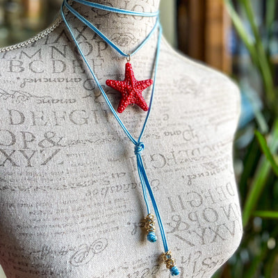 Pulsera-collar azul Accesoriosjeco 