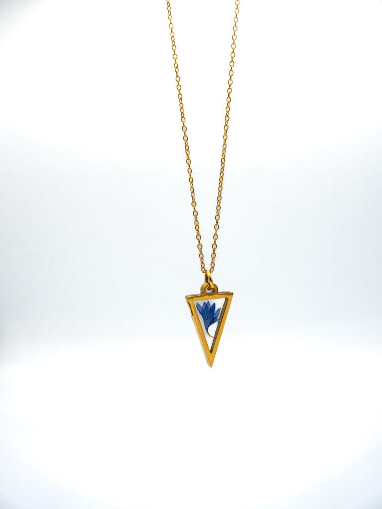 Collar triangulo natural Accesoriosjeco 