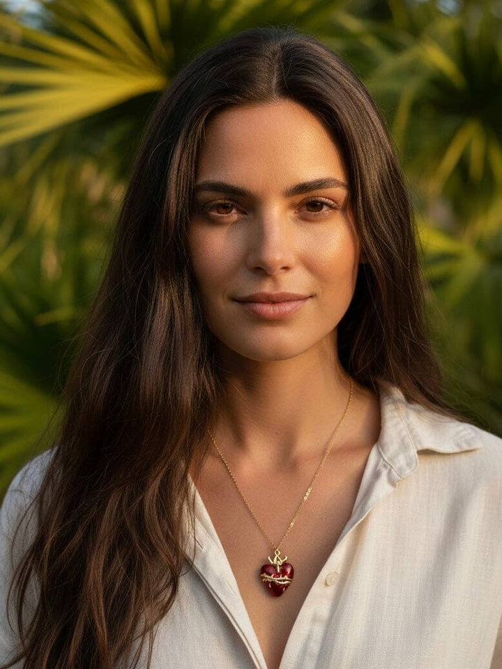 Collar corazón sagrado Accesoriosjeco 