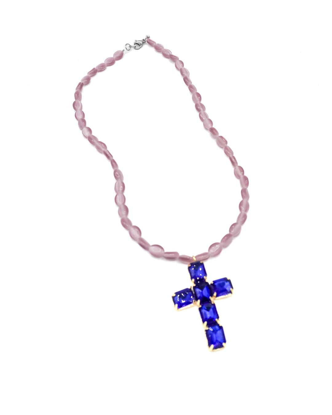 Collar cruz cristal Accesoriosjeco 