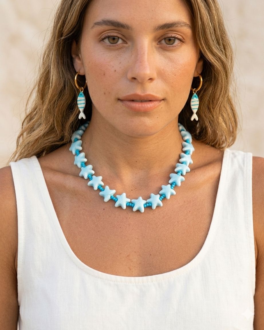 Collar estrellas de mar Accesoriosjeco 