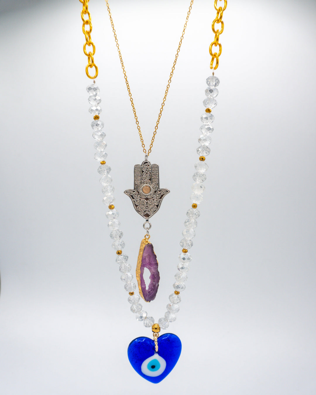 Dúo de collar corazón de protección Accesoriosjeco 