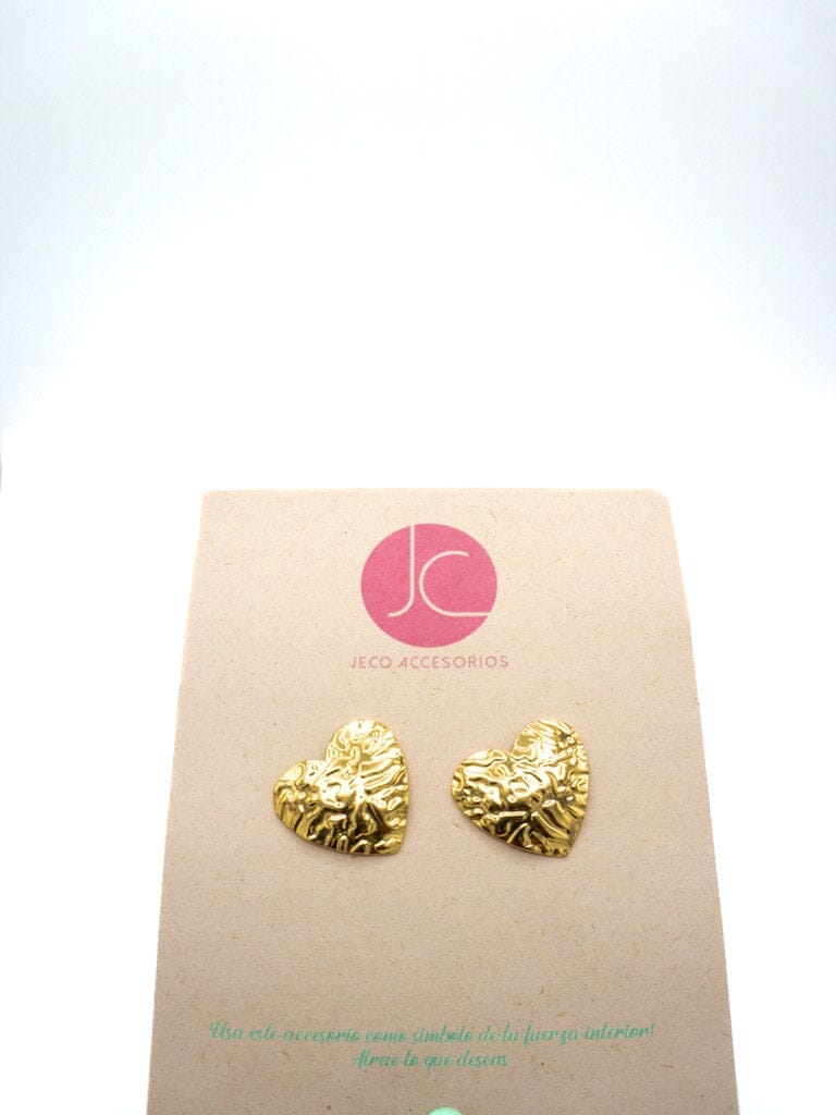 Aretes corazón en acero Accesoriosjeco 