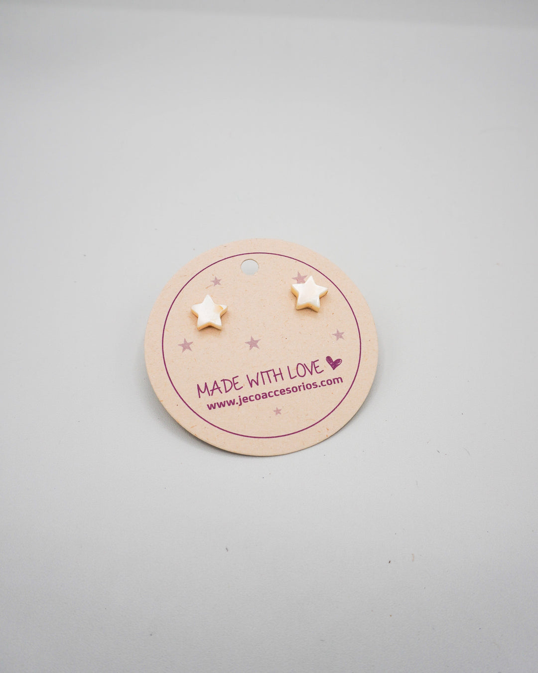 Aretes topos estrella Accesoriosjeco 