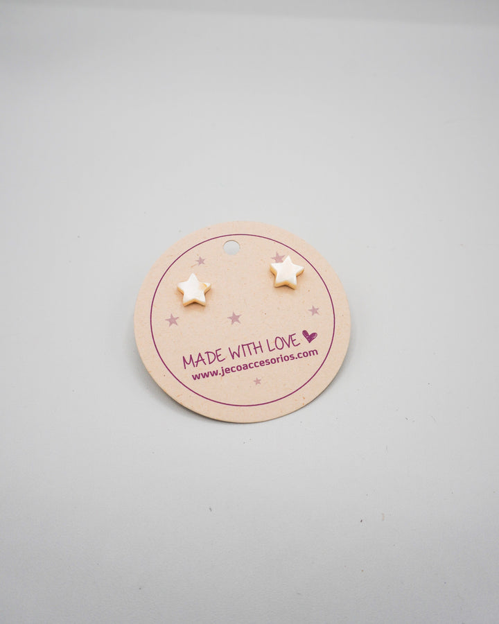 Aretes topos estrella Accesoriosjeco 