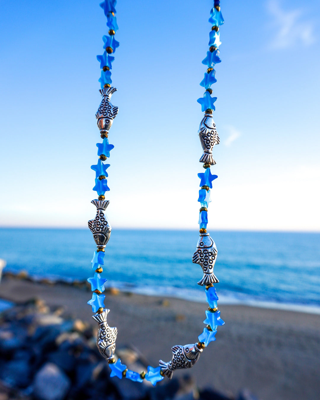 Collar pez azul Accesoriosjeco 