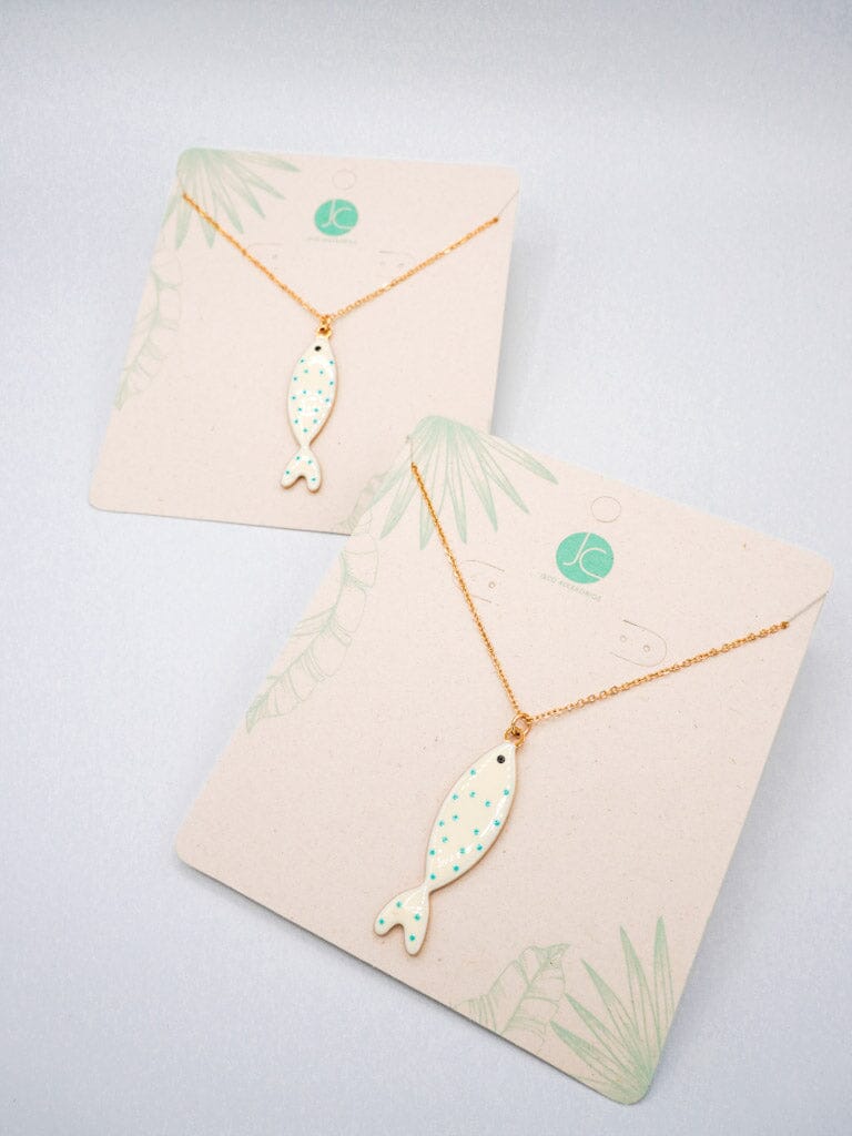 Collar pez blanco Accesoriosjeco 