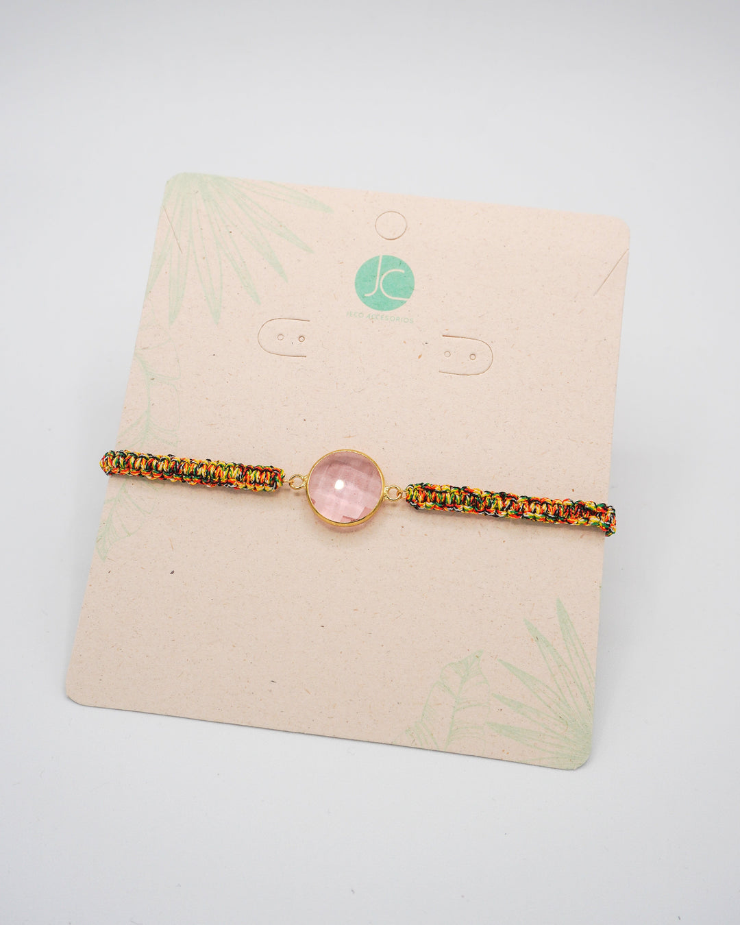 Pulsera cristal rosa Accesoriosjeco 