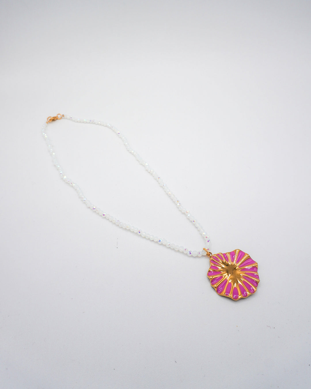 Collar flor de opalo Accesoriosjeco 