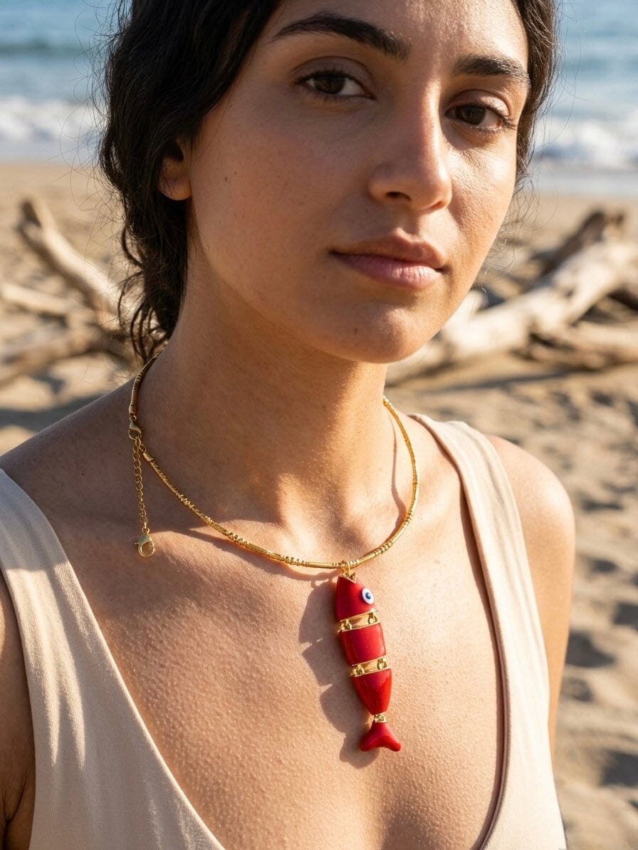 Collar pez rojo Accesoriosjeco 