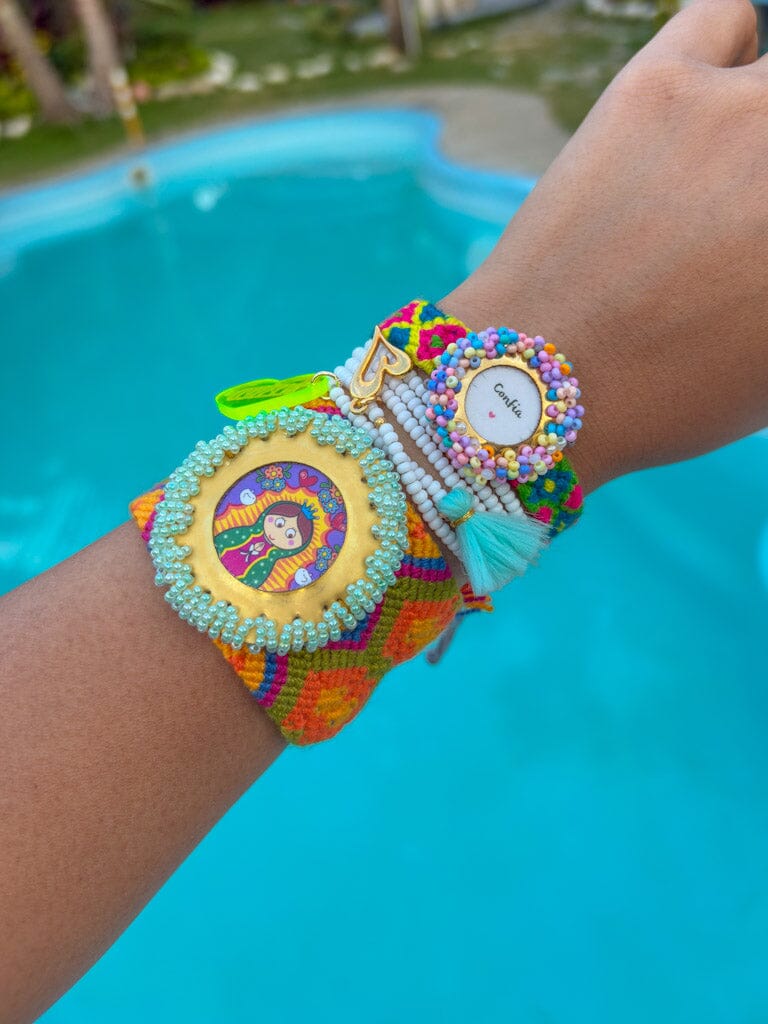 Set de pulsera virgencita de Guadalupe Accesoriosjeco 