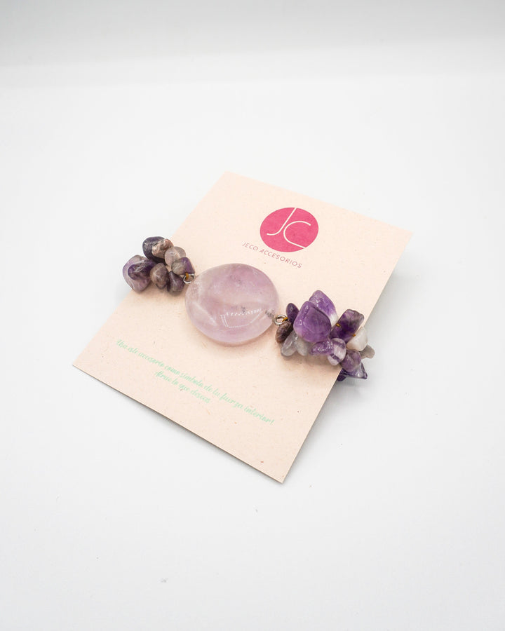 Pulsera amatista cuarzo Accesoriosjeco 