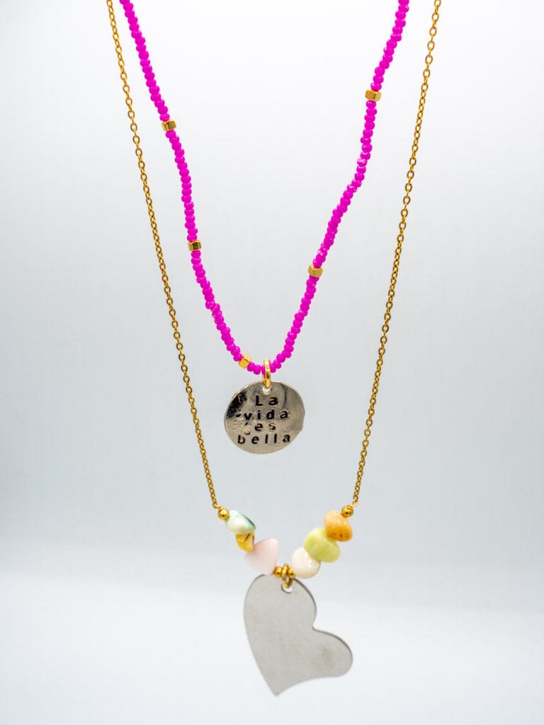 Dúo de collar la vida es bella Accesoriosjeco 